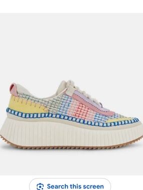 Dolce Vita Women’s Pastel Multicolor Platform Sneaker